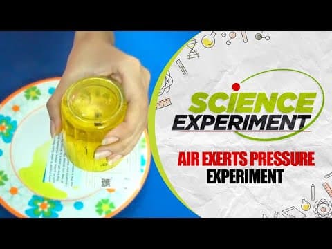 Science Experiment - 19 | Air Exerts pressure Experiment | Easy Chemistry Experiments