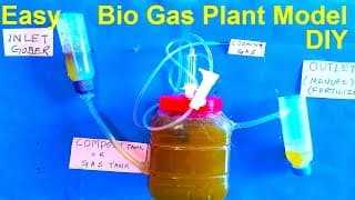 biogas plant working model 3d | inspire science project