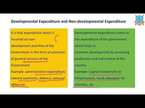 What is Developmental & Non Developmental Expenditure ? || Expenditure అంటే ఏమిటి?