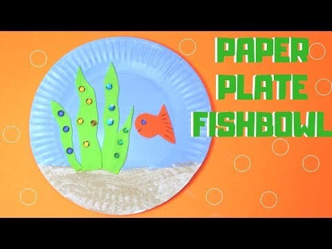How to Make a Paper Plate Fishbowl | Paper Plate Crafts