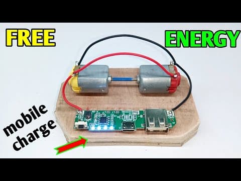 Free mobile charging device at home / How to make free mobile charging
