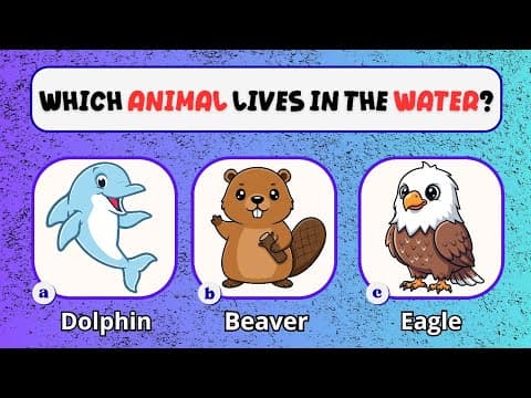 Guess the Animal Quiz! 🦁 50 Fun Questions Game for Kids & Toddlers