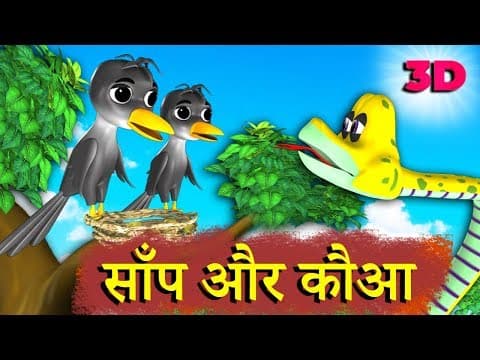 कौआ और साँप | The Crow And The Snake Story | Panchantantra Kahaniya | Hindi Stories With Moral