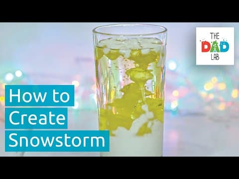 Snow Storm in a Glass | DIY Science Experiment for Kids to Do at Home