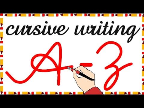 cursive writing | English cursive writing | Cursive writing small letters | Cursive writing A to Z