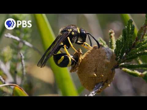 How Live Caterpillars Are Used in a Wasp Nest