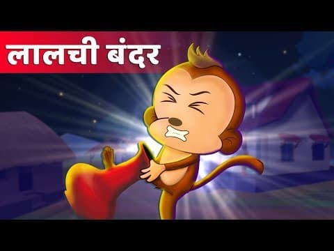 लालची बंदर - Greedy Monkey | Hindi Kahaniya | Panchatantra Kahaniya