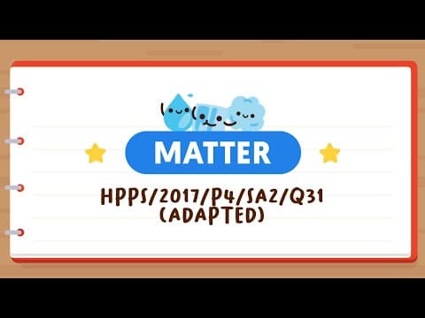 PSLE SCIENCE MADE SIMPLE EP95 | Matter | Why Won't The Water Flow Out Of A Bottle?