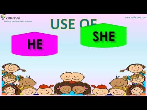 Where to use He  She ? l Use of He or She for kids
