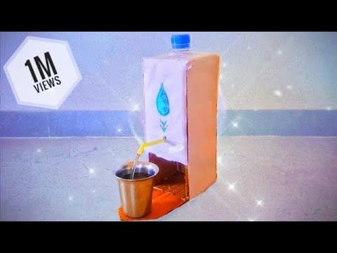 WATER DISPENSER with Cardboard AT HOME