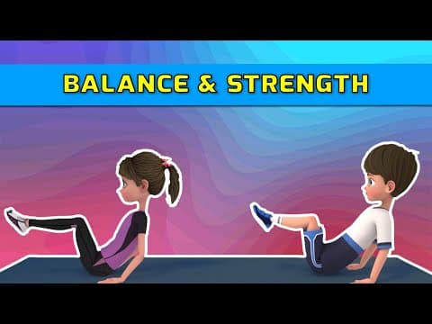 SUPER FUN CORE EXERCISES FOR KIDS – BALANCE & STRENGTH | Kids Exercise