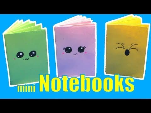 DIY Mini Notebook - Kawaii Mini Notebook No Glue Method