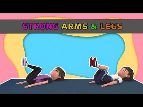 STRONGER ARMS & LEGS – EXERCISE FOR KIDS | Kids Exercise