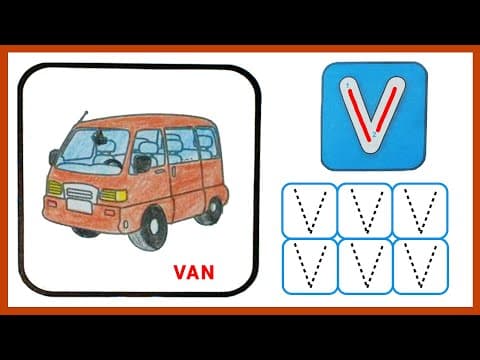 Tracing - tracing letter v - tracing letters for kids - practice writing letter v
