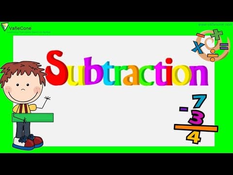 Learn Subtraction for kindergarten l Learn basics of subtraction