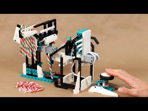 Building a LEGO Candy Cane Catapult