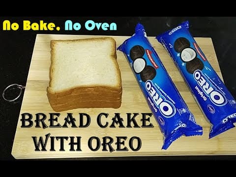 పిల్లలు కూడా ఈజీగా కేక్ ప్రిపేర్ చేయొచ్చు | 2 Minute Bread Cake With Oreo Biscuits [No Bake No Oven]