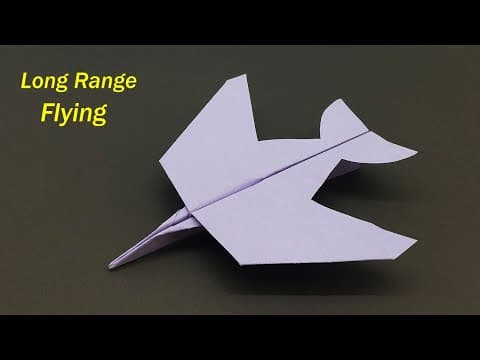 How To Make a Long Range Flying Paper Airplane  Stable Paper Airplane