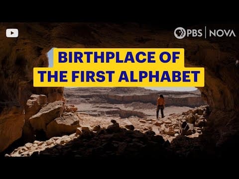 This Is Where the First Alphabet Was Born | NOVA | PBS - YouTube