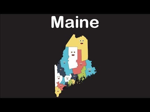 Maine State Geography Maine Counties Song