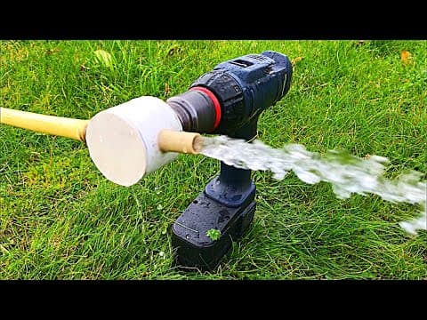 How to make drill water pump at home