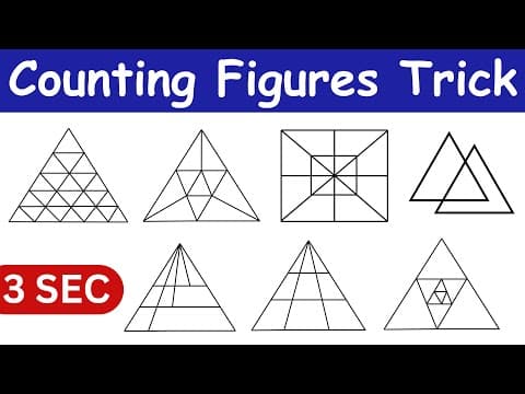 Count Triangles in 3 Seconds | Fastest Trick for Counting Figures