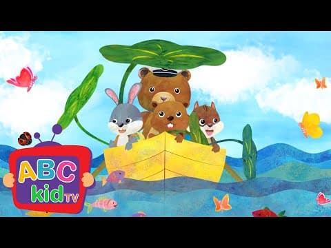 Row Row Row Your Boat | ABC Kid TV Nursery Rhymes & Kids Songs