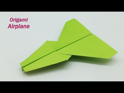 How To Make a Paper Airplane That Flies Far Origami Paper Plane