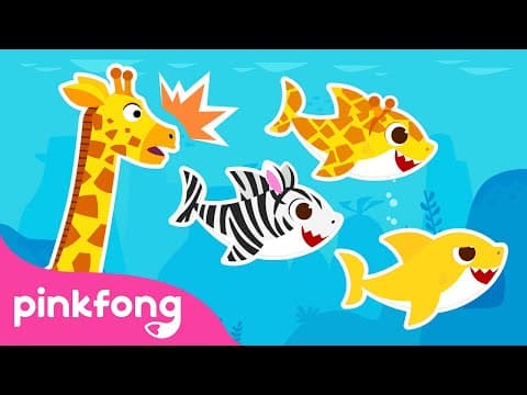 Animal Transformations | Shark Family Colors Transformation