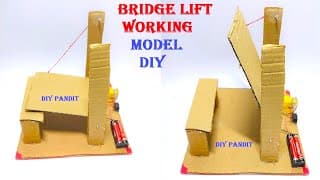 how to make bridge lift working model inspire award science project