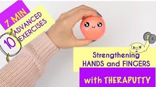 HAND STRENGTHENING with Theraputty l ADVANCED l OT Teletherapy l Handwriting Muscle Warm Up