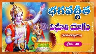 Bhagavad Gita Telugu | భగవద్గీత | Vibhuti Yoga | Chapter 10 - Verse 40 || TeluguTraditions