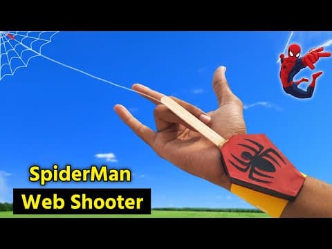 How to make a simple Spider man web shooter,100% working web shooter make at home