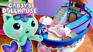 Crafting a Mini Mercat Cruise Ship Amazing Mermaid DIY  GABBY'S DOLLHOUSE