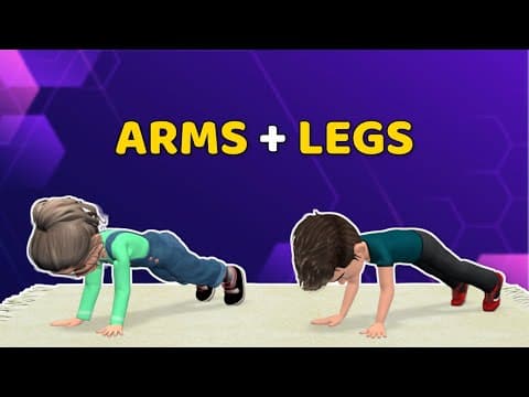 ARMS + LEGS WORKOUT FOR KIDS | Kids Exercise