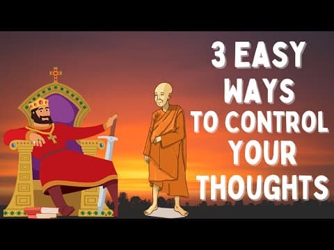 Three Easy Ways to Control Your Thoughts || A Buddhist Story on Finding Inner Peace #buddhiststory