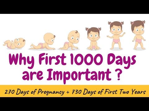 Nutrition in first 1000 days of life-why the first 1000 days of life are important for your baby ?