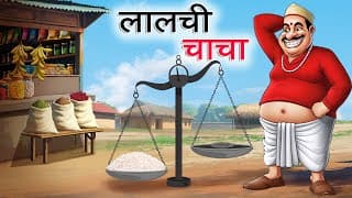 लालची चाचा LALCHI CHACHA LALCHI DUKANDAR HINDI KAHANIYA HINDI STORIES HINDI CARTOON STORY
