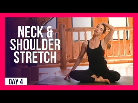 10 min Morning Yoga For Neck & Shoulder Relief – Day #4 (NECK & SHOULDER STRETCHES)