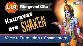 Bhagavad Gita Meaning | Mahabharat - Kauravas are shaken | Shree Krishna (English) chapter -1.19