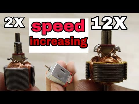 How to increase a dc motor speed in telugu - dc motor