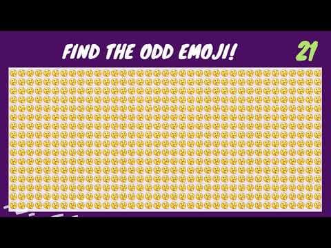 FIND THE ODD EMOJI #17 INSANE EDITION
