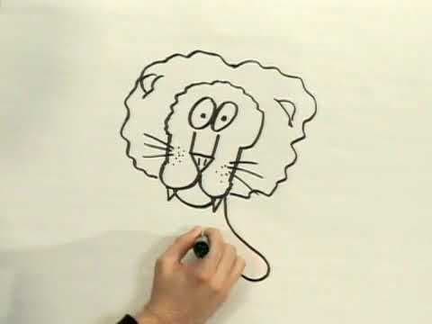 How to Draw a Cartoon Lion