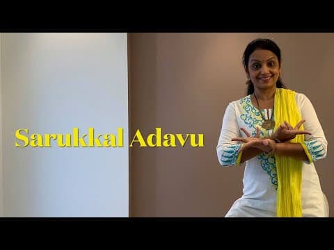 Bharatanatyam - lesson 15 - learn adavus or steps - sarukkal adavu 3 & 4