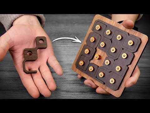 Try to fit the last detail - Really cool wooden puzzle