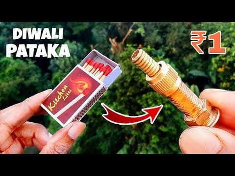 Diwali Cracker Using Bicycle Valve & Matches - How To Make - Diwali Special