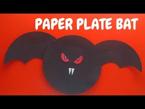 Halloween Craft - Paper Plate Bat - Paper Plate Crafts