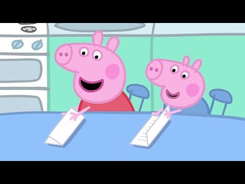 Peppa Pig Learns How To Make Paper Planes!