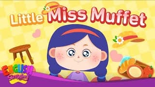 Little Miss Muffet- Nursery Rhymes - Animation Kids song with Lyrics