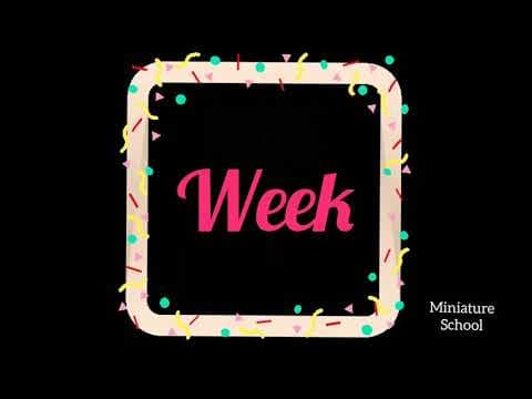 Days of the week in telugu | learning days names for kids | mini play school